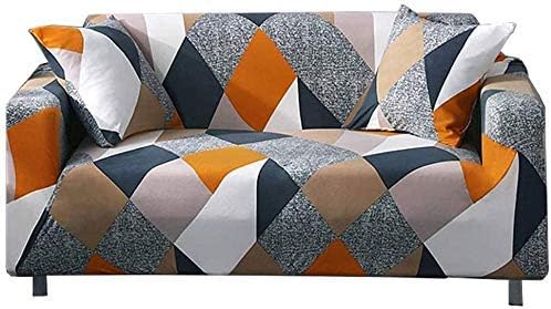 Geometric Stretch 3-Seater Sofa Cover