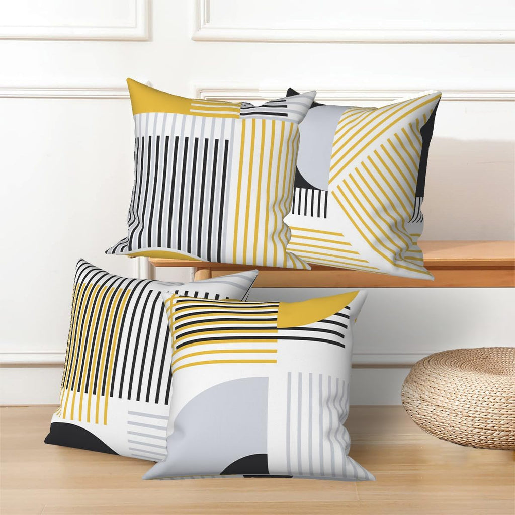 Striped Minimalist Pillow Covers Set of 4