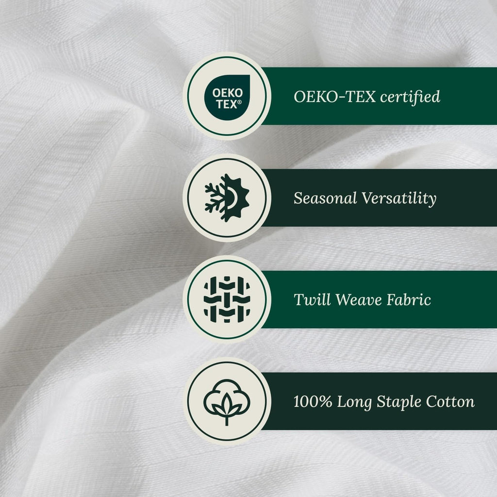White Soft Summer Cotton Throw Blanket 50"x70"