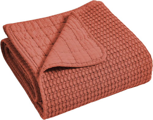 Adobe Cotton Waffle Throw Blanket 50x60in