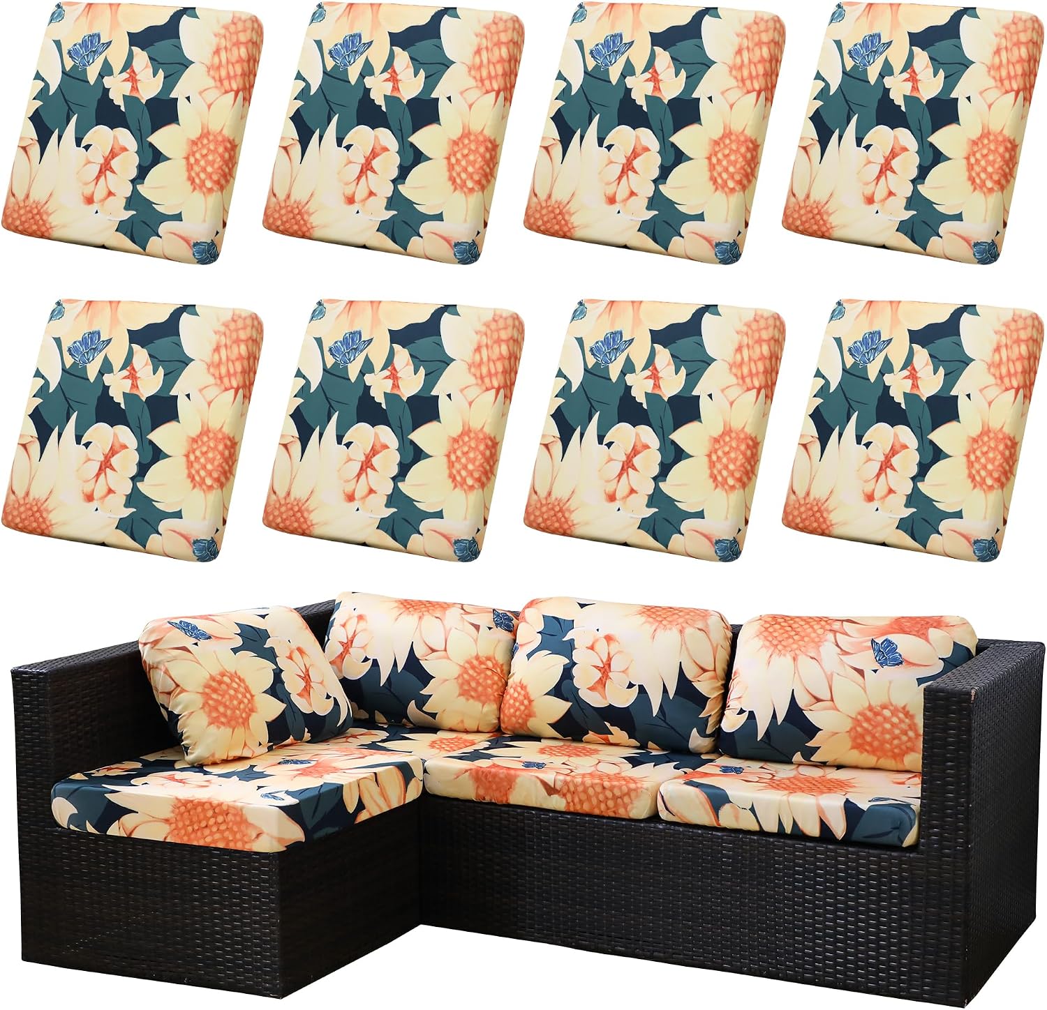 Washable Patio Cushion Slipcovers