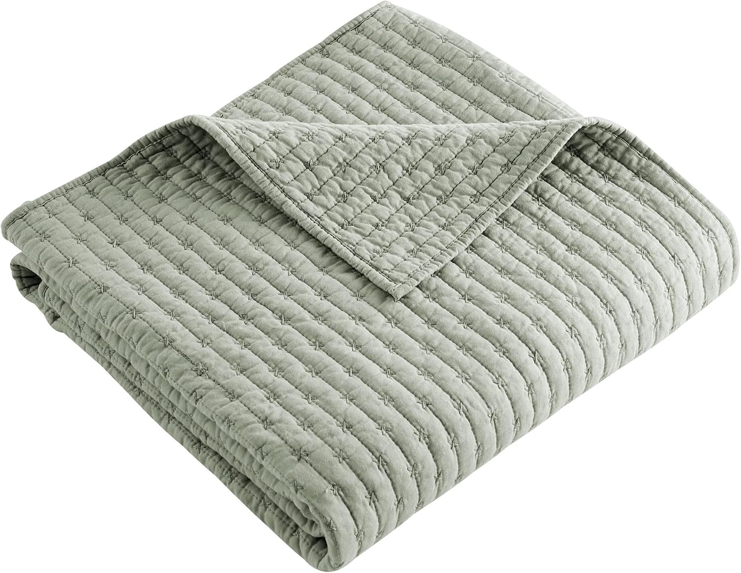 Desert Sage Cross Stitch Reversible Cotton Throw 50x60in