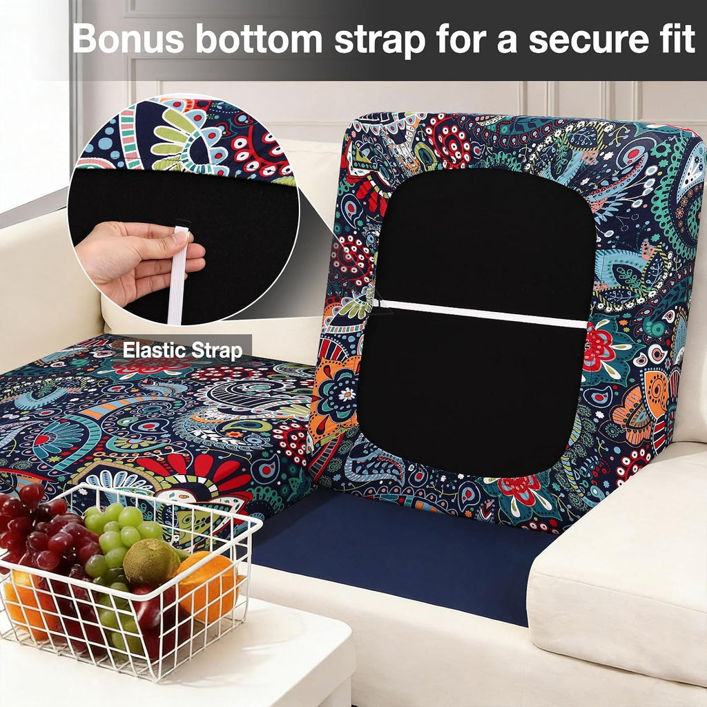 Paisley Stretch Patio Cushion Covers