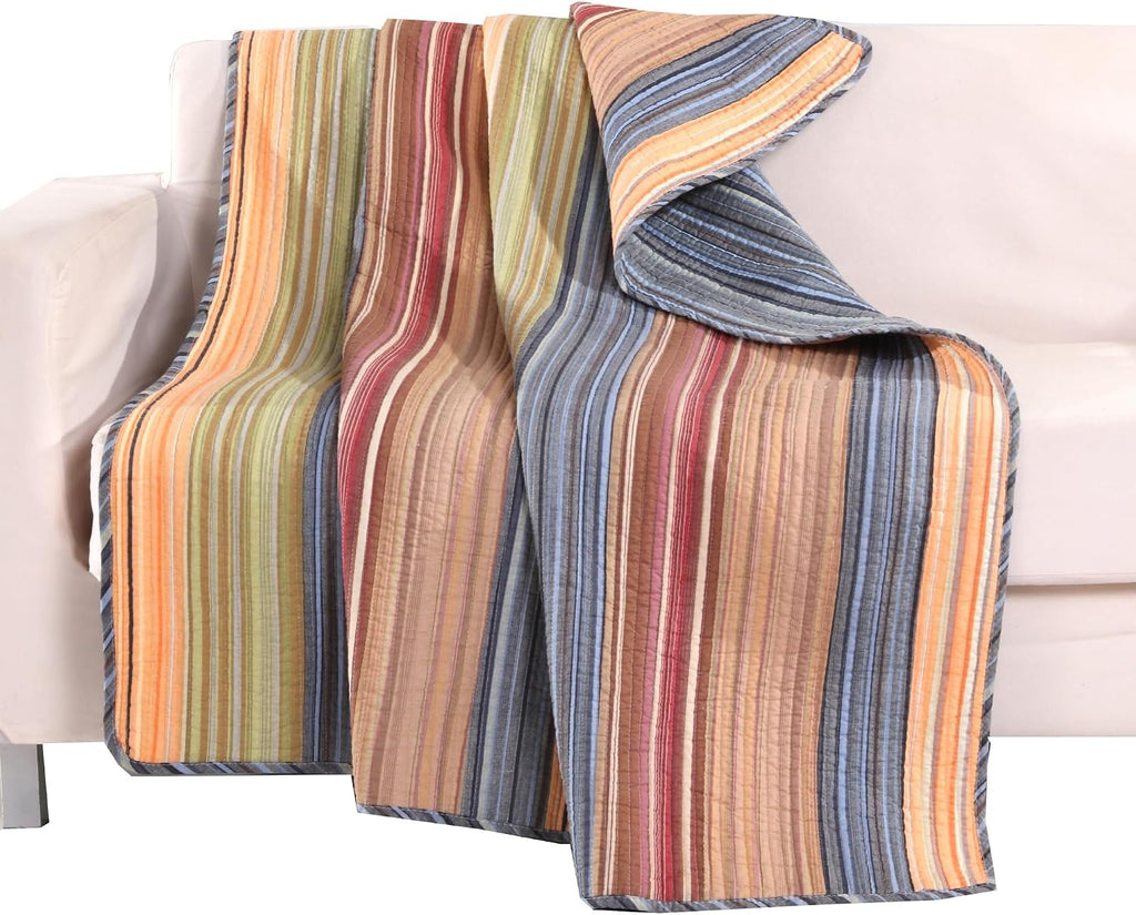 Katy Reversible Cotton Throw Blanket