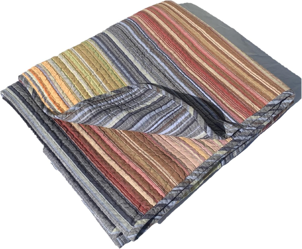 Katy Reversible Cotton Throw Blanket