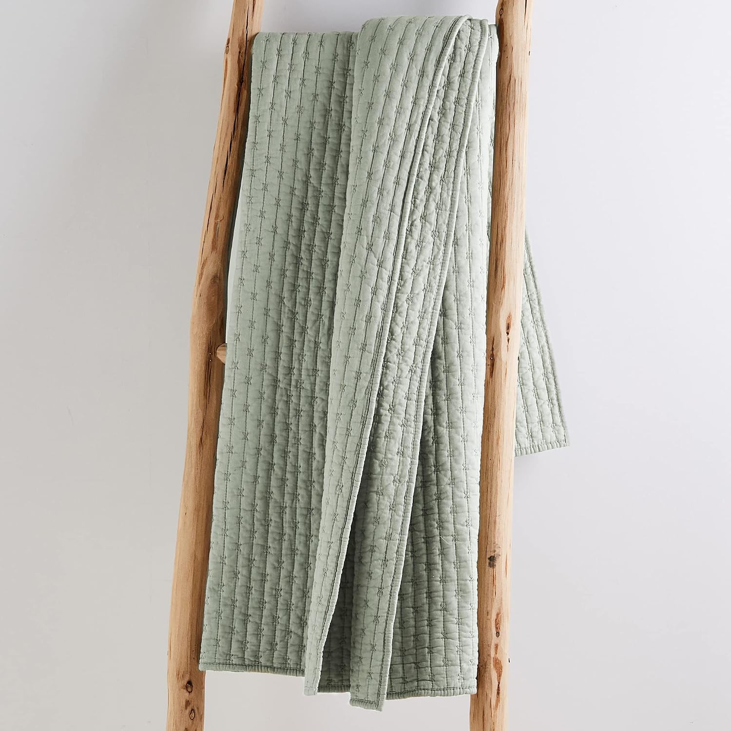 Desert Sage Cross Stitch Reversible Cotton Throw 50x60in