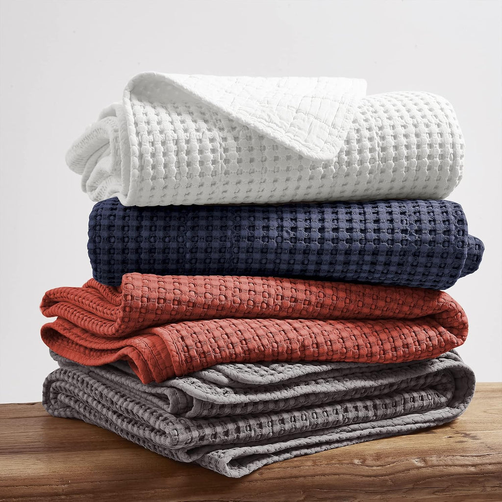 Adobe Cotton Waffle Throw Blanket 50x60in