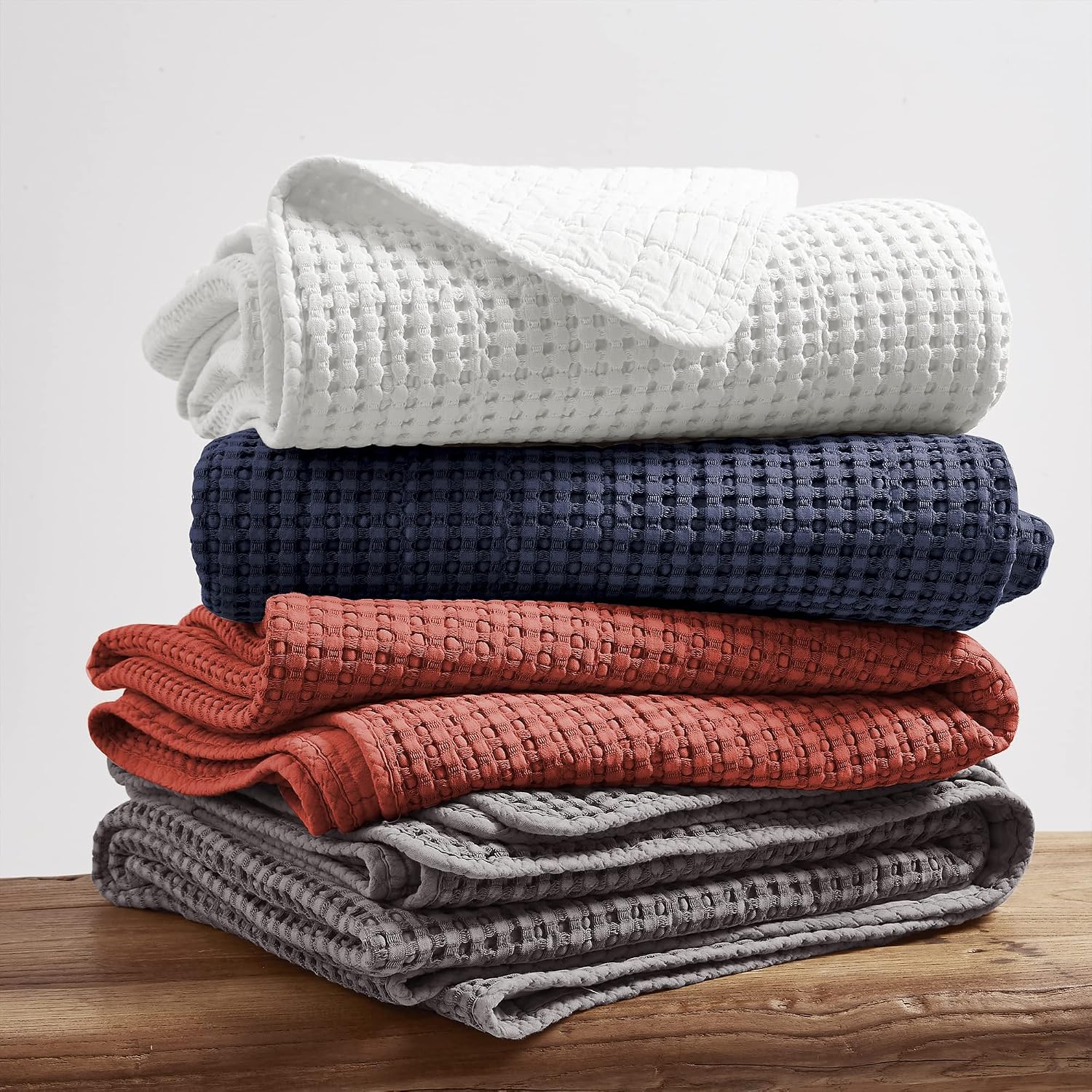 Adobe Cotton Waffle Throw Blanket 50x60in
