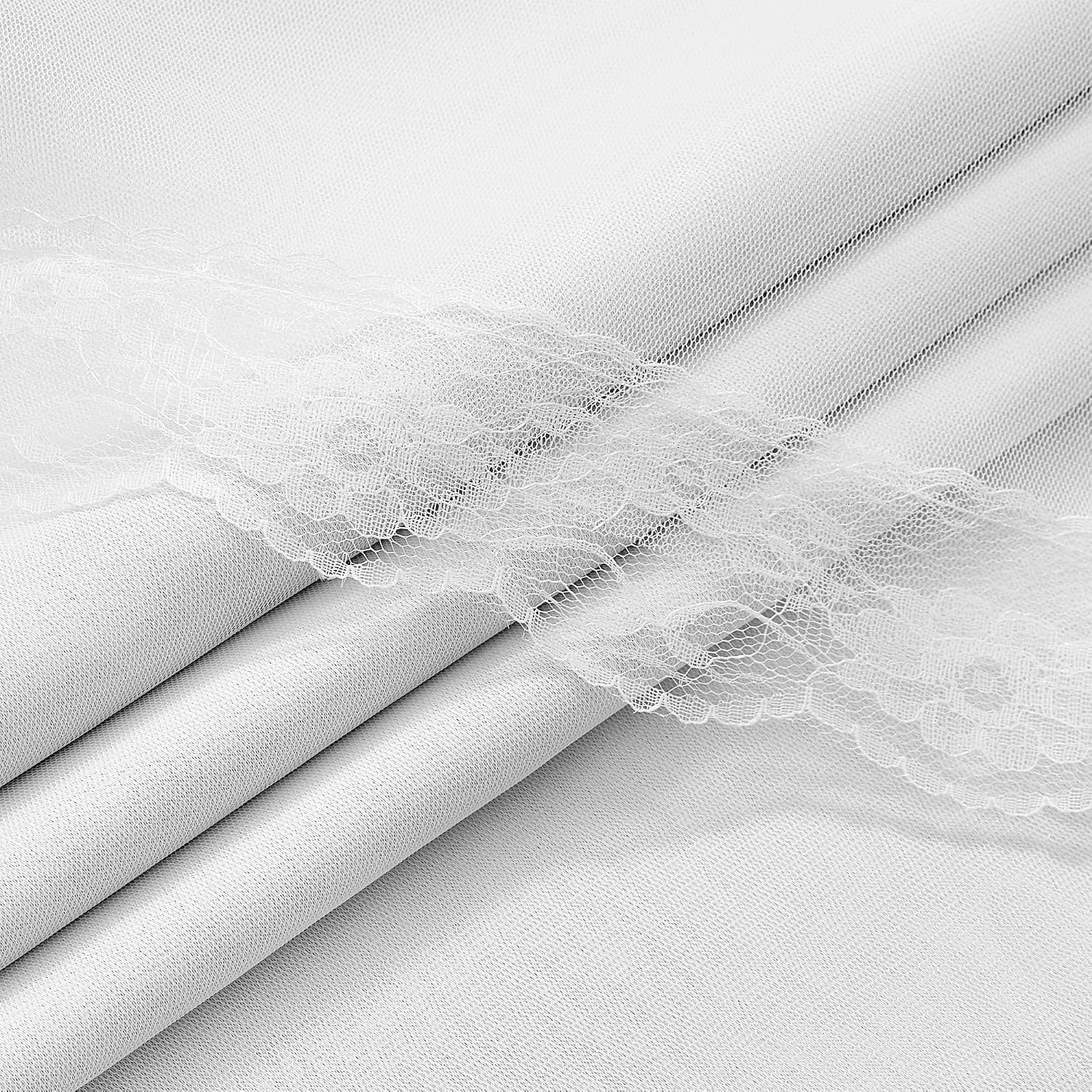 Greyish White Double Layer 100% Blackout Curtains 34Wx63L