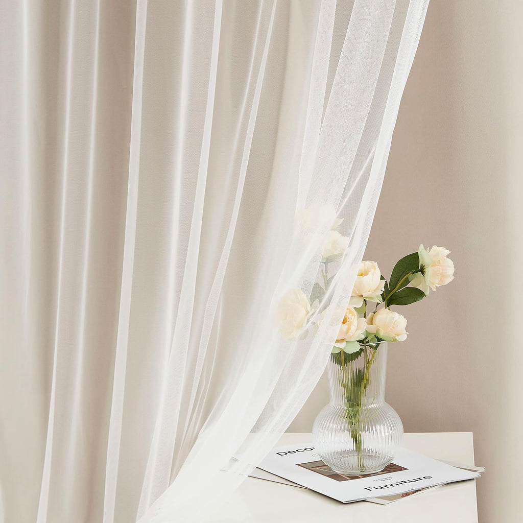 Beige Double Layer 80% Blackout Curtains 54Wx84L