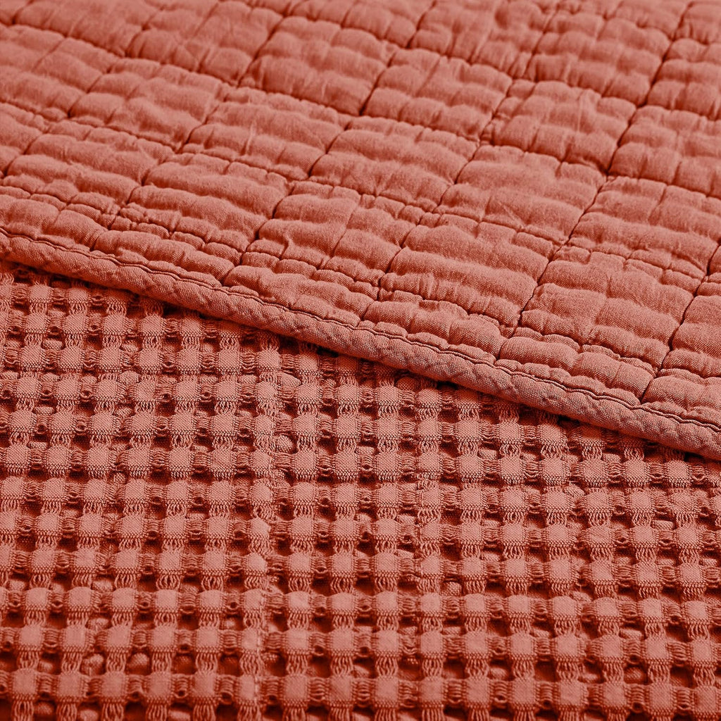 Adobe Cotton Waffle Throw Blanket 50x60in