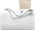 White Soft Summer Cotton Throw Blanket 50"x70"